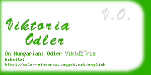 viktoria odler business card